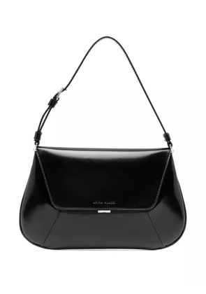 Amina Muaddi Ami leather shoulder bag - Black