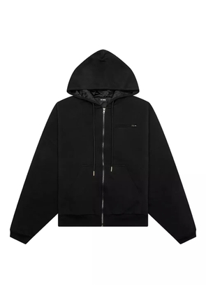 Willy Chavarria zip-up hoodie - Black