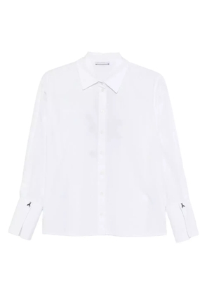 Patrizia Pepe rose-motif shirt - White