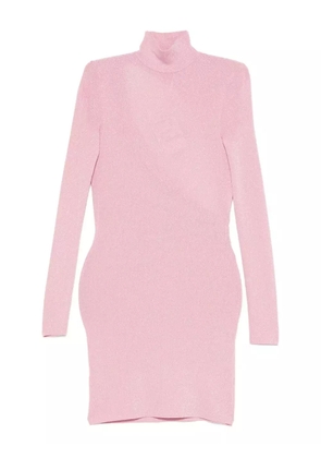 Self-Portrait high-neck fitted dress - Pink