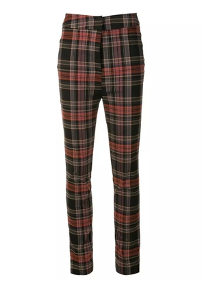 Olympiah large tartan plaid pants - Brown