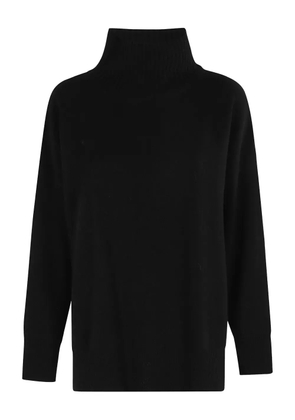 Roberto Collina high-neck cashmere-merino blend sweater - Black