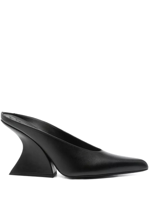 Mugler 100mm sculpted heel pointed-toe heeled mules - Black