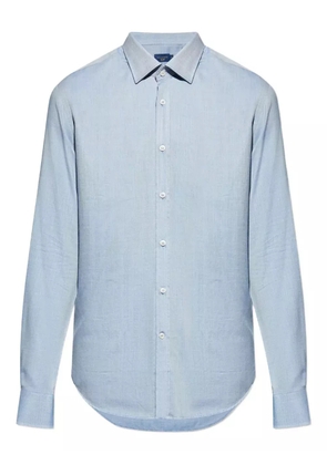 Paul & Shark herringbone cotton shirt - Blue