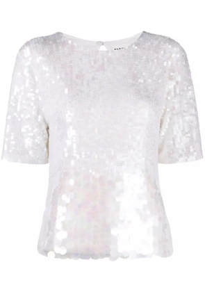 P.A.R.O.S.H. sequinned T-shirt - Neutrals