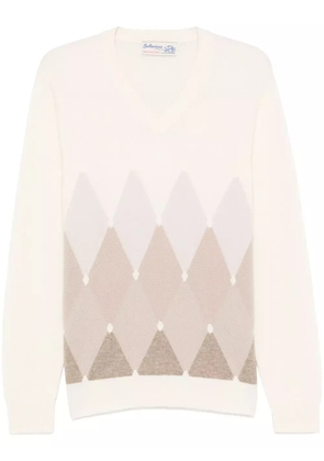 Ballantyne V-neck sweater - Neutrals