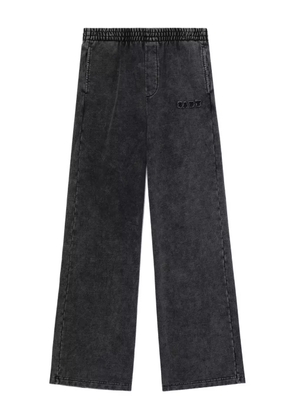 BAPY BY *A BATHING APE® elastic-waist embroidered straight trousers - Grey
