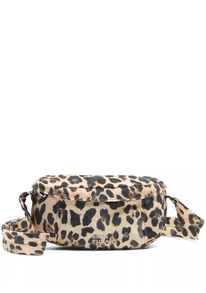 Bimba y Lola leopard-print crossbody bag - Neutrals