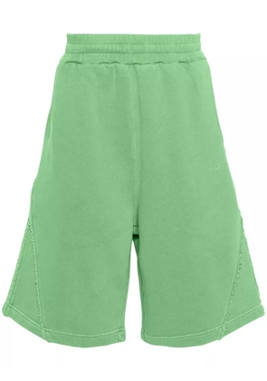A-COLD-WALL* Cubist cotton track shorts - Green