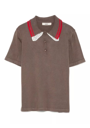 SIEDRES short sleeve polo shirt - Brown