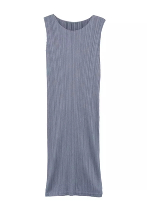 Pleats Please Issey Miyake pleated midi dress - Blue