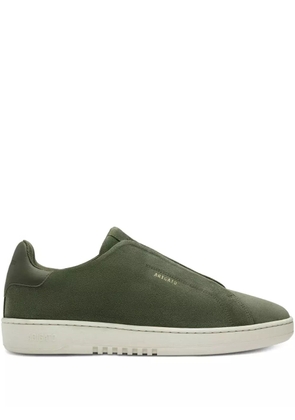 Axel Arigato Dice Laceless elastic-panel suede-textured sneakers - Green