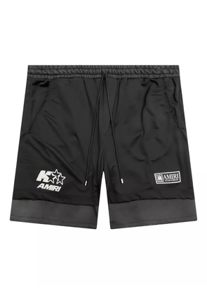 AMIRI logo-print mesh basketball shorts - Black