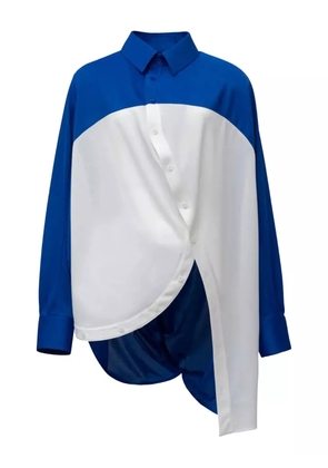Anrealage Doraemon colour-block asymmetrical shirt - Blue