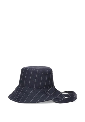 Borsalino Vitti striped-pattern hat - Blue