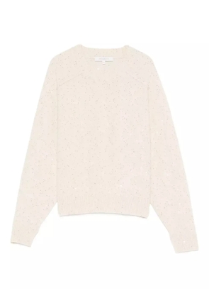 Antonelli sequin-embellished crew-neck sweater - Neutrals