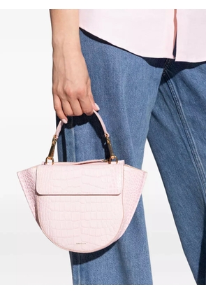 Wandler mini Hortensia crocodile-effect tote bag - Pink