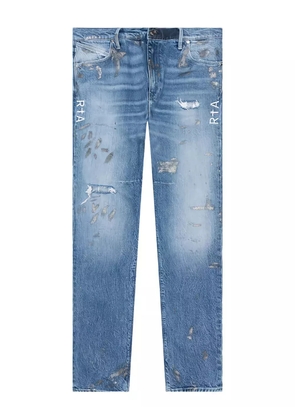 RTA Bryant paint-splatter jeans - Blue