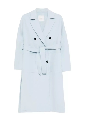 ERMANNO FIRENZE belted double-breasted coat - Blue