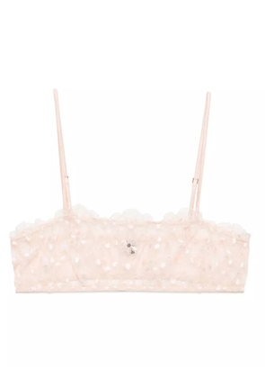 Kiki de Montparnasse rosette bandeau soft bra - Pink