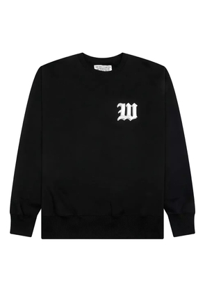 WACKO MARIA Middle Weight crew-neck embroidered sweatshirt - Black