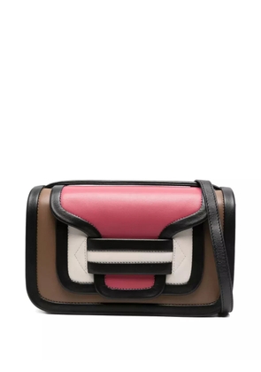 Pierre Hardy colour-block leather tote bag - Brown