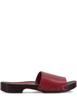 LA ROSE leather sandals - Red