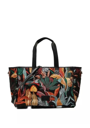 V°73 tropical-print tassel shoulder bag - Multicolour