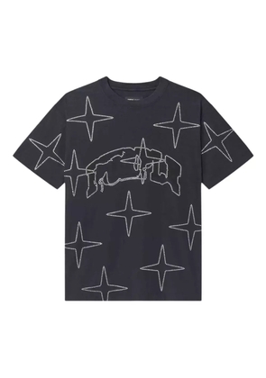 Purple Brand Crystal Star T-shirt - Black