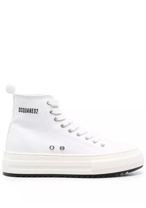 DSQUARED2 Berlin platform-sole high-top sneakers - White