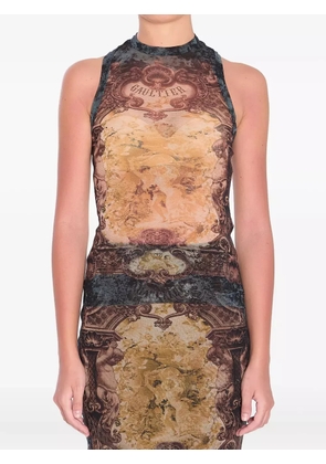 Jean Paul Gaultier Médaillon tank top - Black