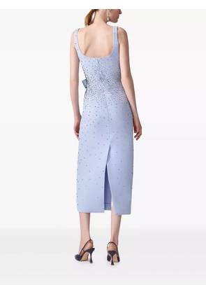 Carolina Herrera crystal-embellished midi dress - Blue