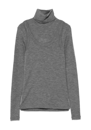 Róhe turtleneck merino-wool top - Grey