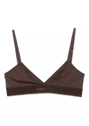 TOM FORD triangle-shape bra - Brown