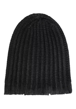 Avant Toi distressed knitted beanie - Black