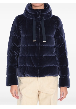 Herno velvet quilted jacket - Blue