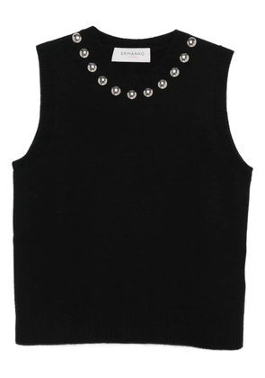 ERMANNO FIRENZE embellished sleeveless top - Black