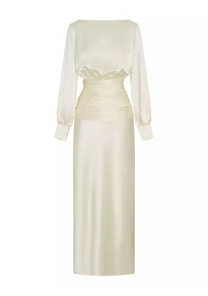 Nicholas Samina open-back gathered dress - Neutrals