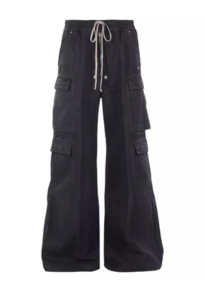 Rick Owens DRKSHDW drawstring wide-leg cargo trousers - Black