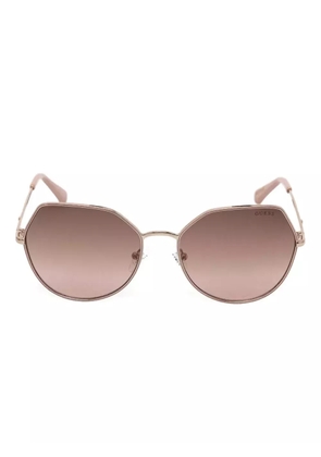 GUESS EYEWEAR geometric-frame sunglasses - Pink