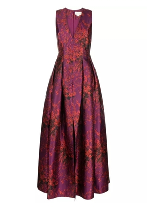 Sachin & Babi Brooke floral-print evening dress - Purple