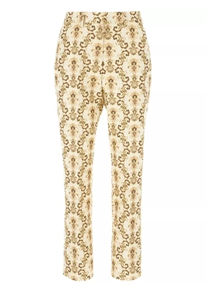 ETRO embroidered pants - Neutrals