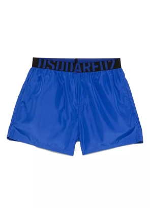 DSQUARED2 logo-waistband swim shorts - Blue