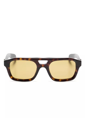 Alexander McQueen Eyewear T-Bar sunglasses - Brown