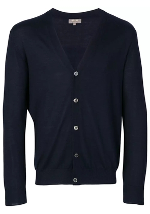 N.Peal V-neck cashmere-blend cardigan - Blue
