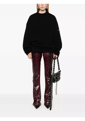 Balenciaga logo-patch sweater - Black