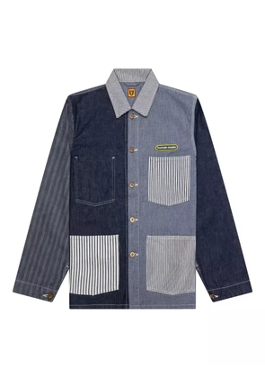 Human Made Crazy Coverall embroidered patchwork shirt jacket - Blue