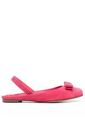 Ferragamo Suede ballerina shoes - Pink