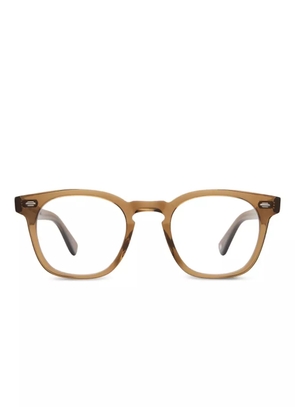 Garrett Leight Byrne round glasses - Brown