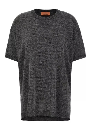 Missoni metalic crew-neck T-shirt - Grey